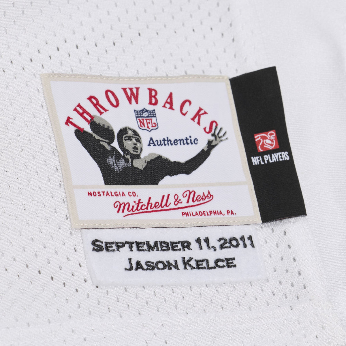 Men's Philadelphia Eagles Jason Kelce White 2011 Throwback Jersey
