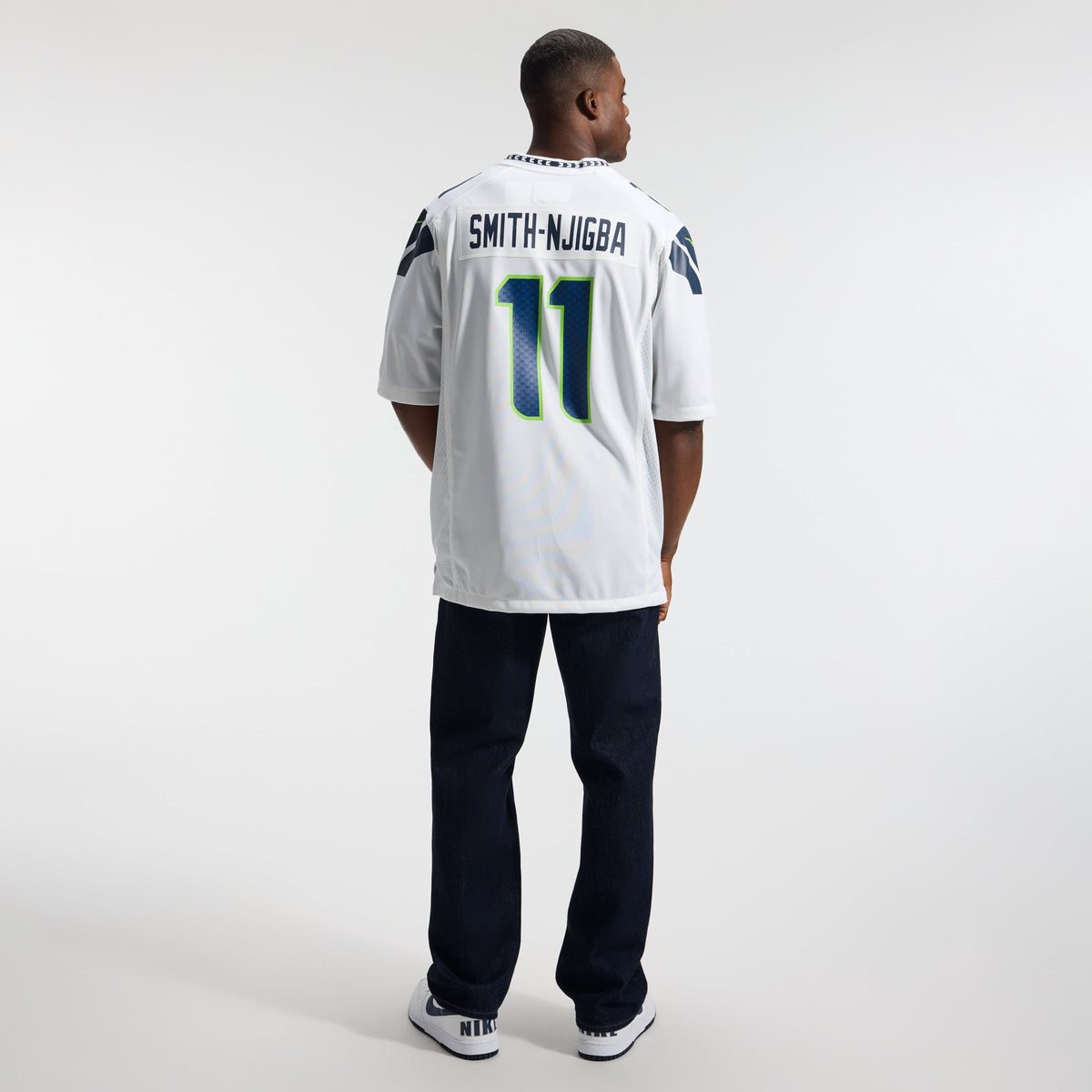 Men's Seattle Seahawks Jaxon Smith Njigba Royal Throwback Player Jersey