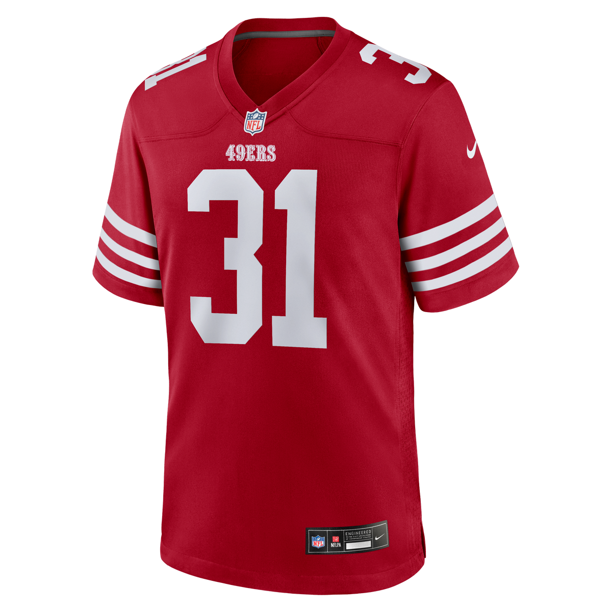 Men's San Francisco 49ers Isaac Guerendo Scarlet Jersey