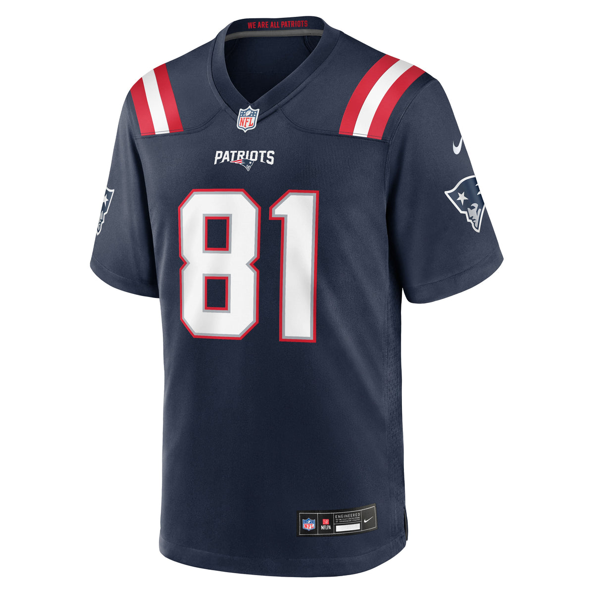 Men's New England Patriots CJ Dippre Navy Team Jersey