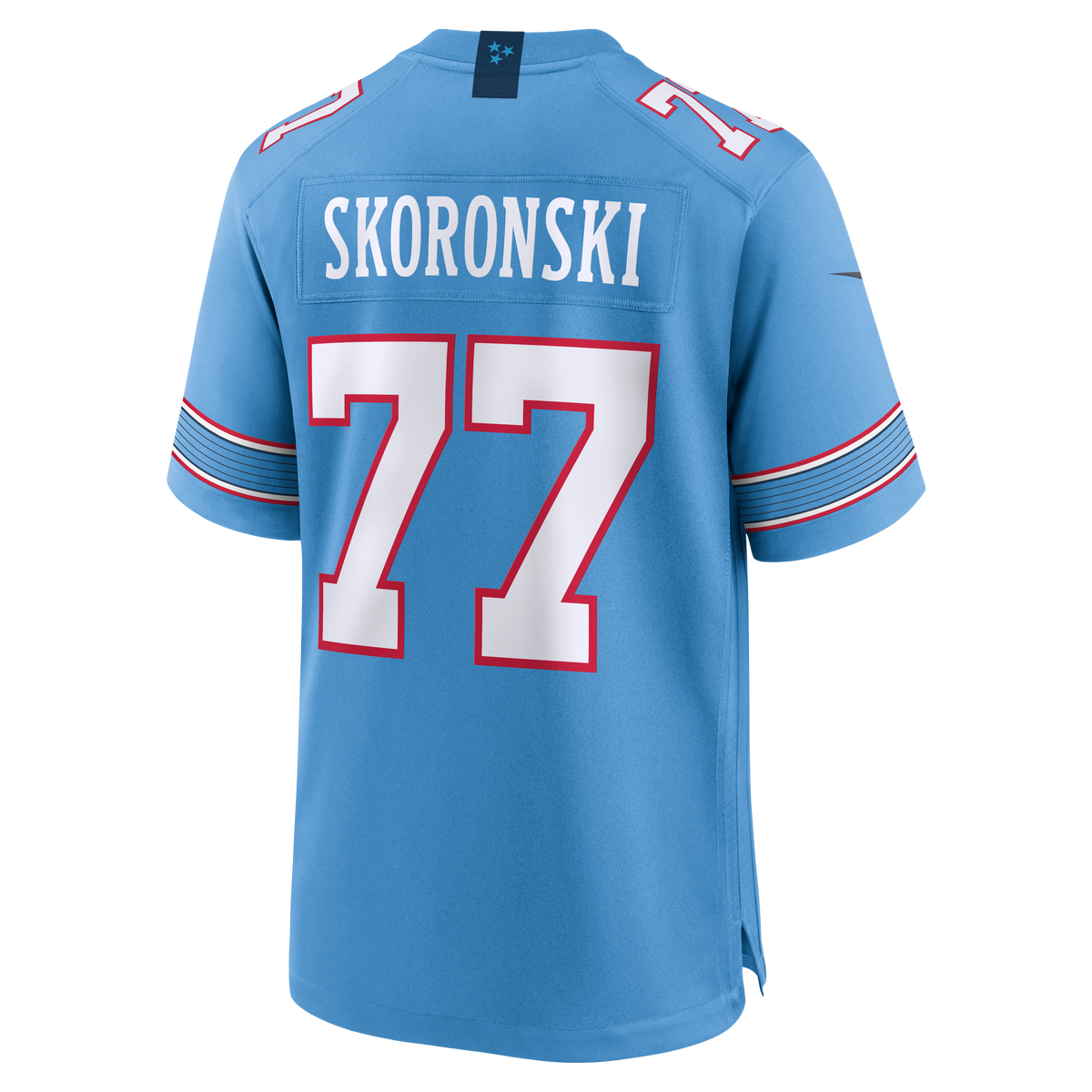 Men's Tennessee Titans Peter Skoronski Light Blue Jersey