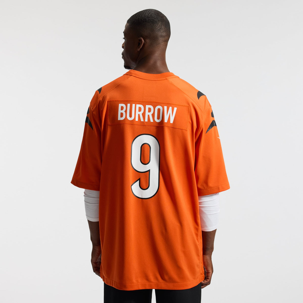 Men's Cincinnati Bengals Joe Burrow Orange Alternate Jersey
