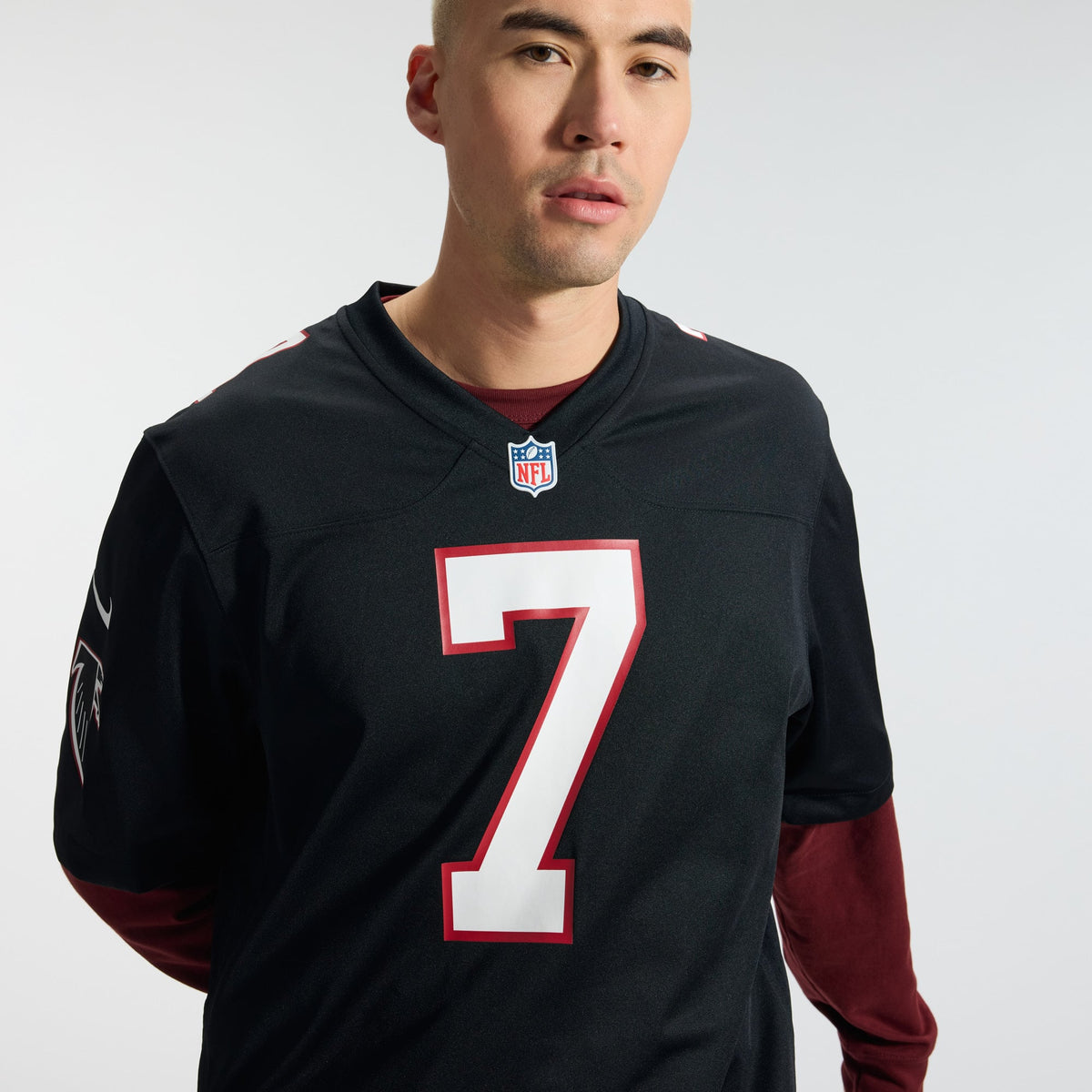 Men's Atlanta Falcons Bijan Robinson Black Throwback Jersey