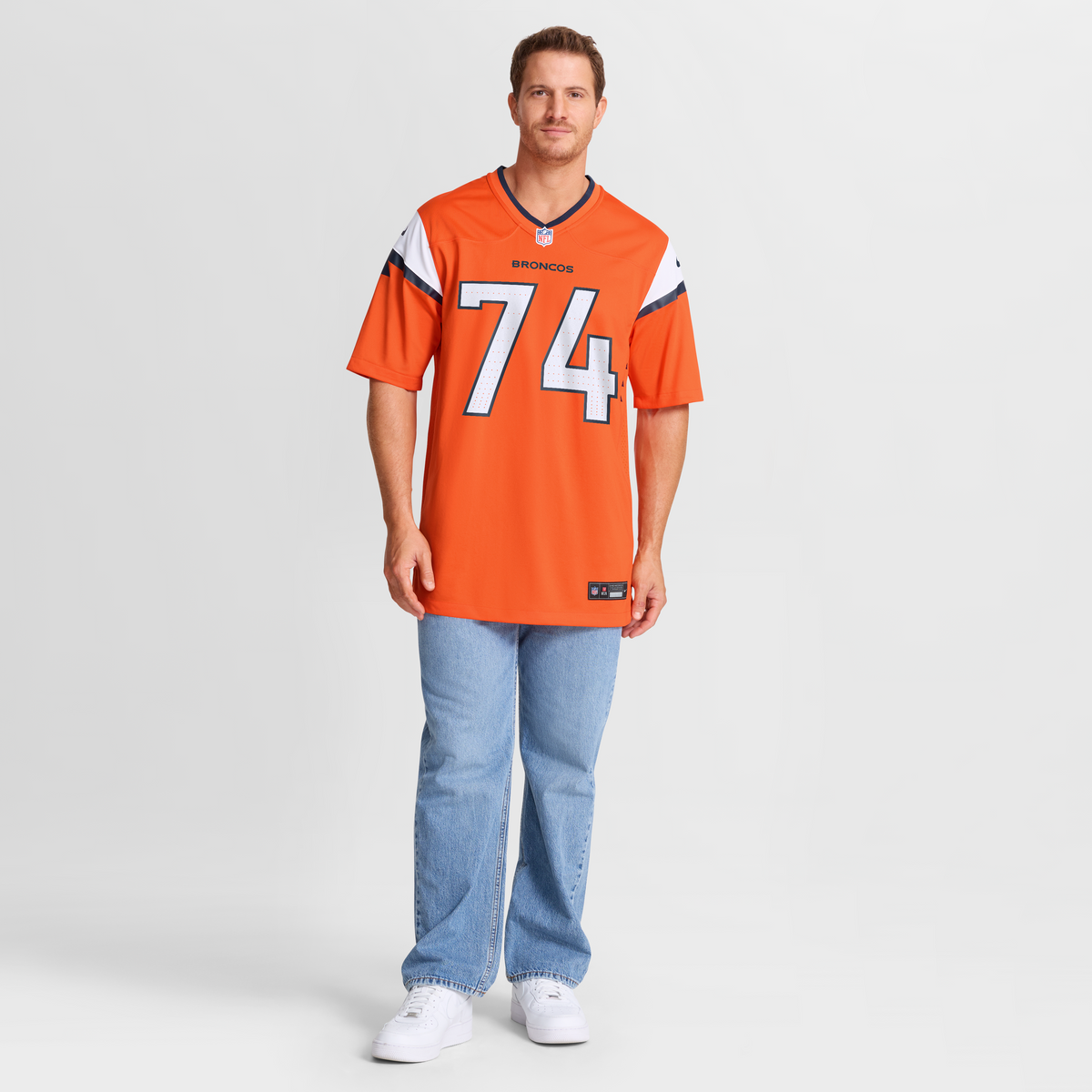 Men's Denver Broncos Ben Powers Orange Team Jersey