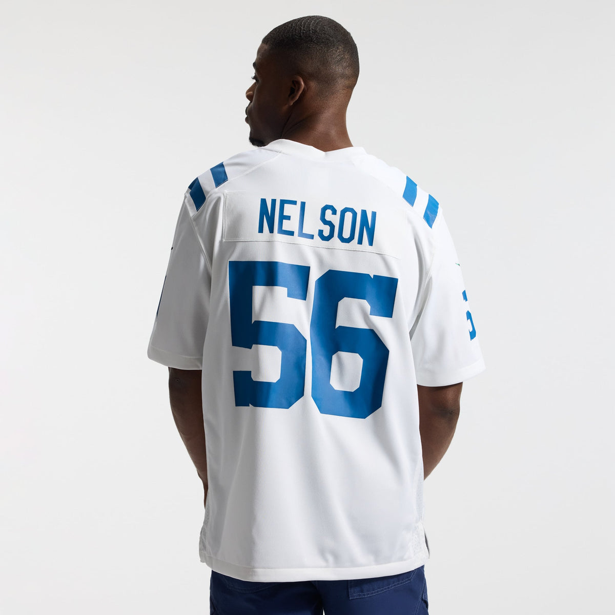 Men's Indianapolis Colts Quenton Nelson White Game Player Jersey