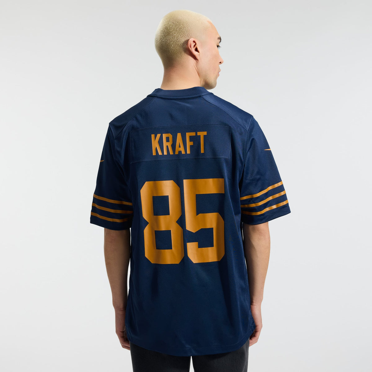 Men's Green Bay Packers Tucker Kraft Navy Alternate Jersey