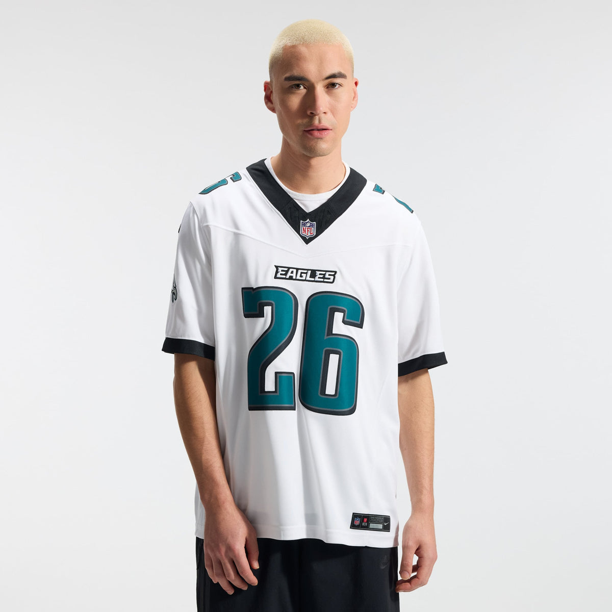 Men's Philadelphia Eagles Saquon Barkley White Stitched Jersey
