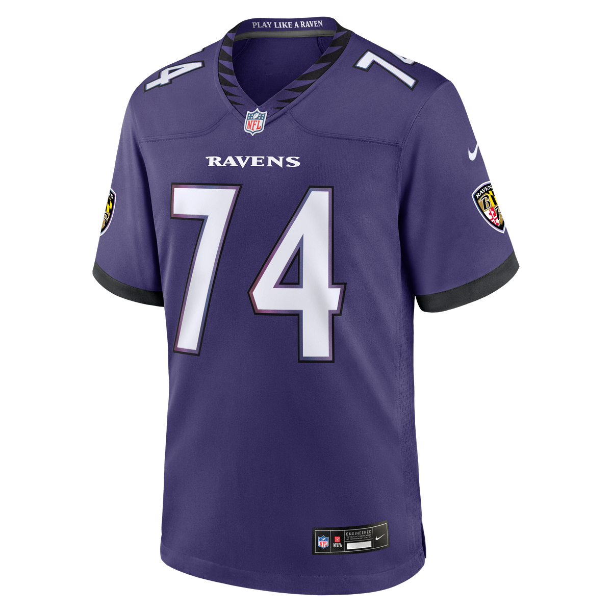 Men's Baltimore Ravens John Simpson Purple Team Jersey