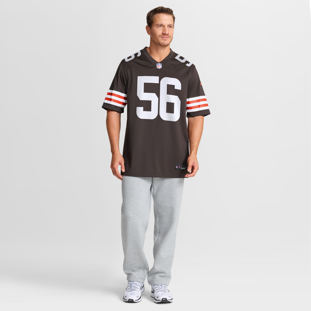 Men's Cleveland Browns Luke Wypler Brown Team Jersey