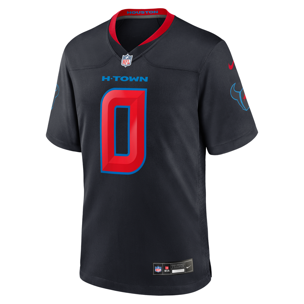 Men's Houston Texans Azeez Al Shaair Navy Alternate Jersey