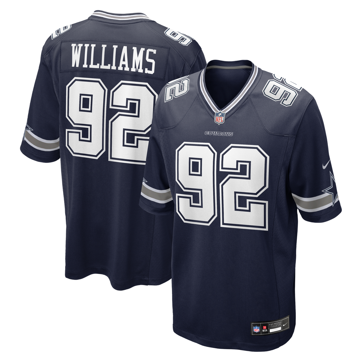 Men's Dallas Cowboys Quinnen Williams White Jersey