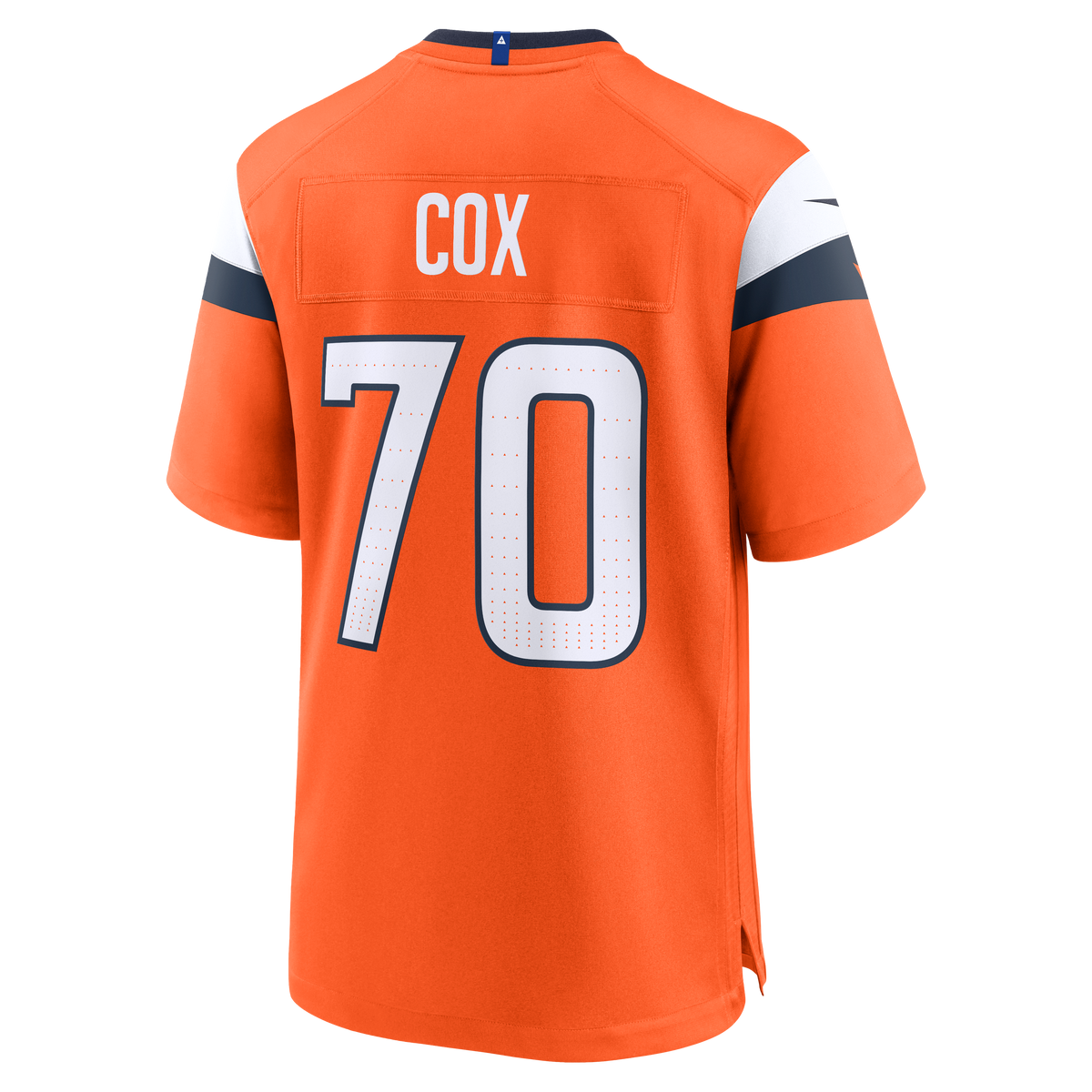 Men's Denver Broncos Marques Cox Orange Team Jersey