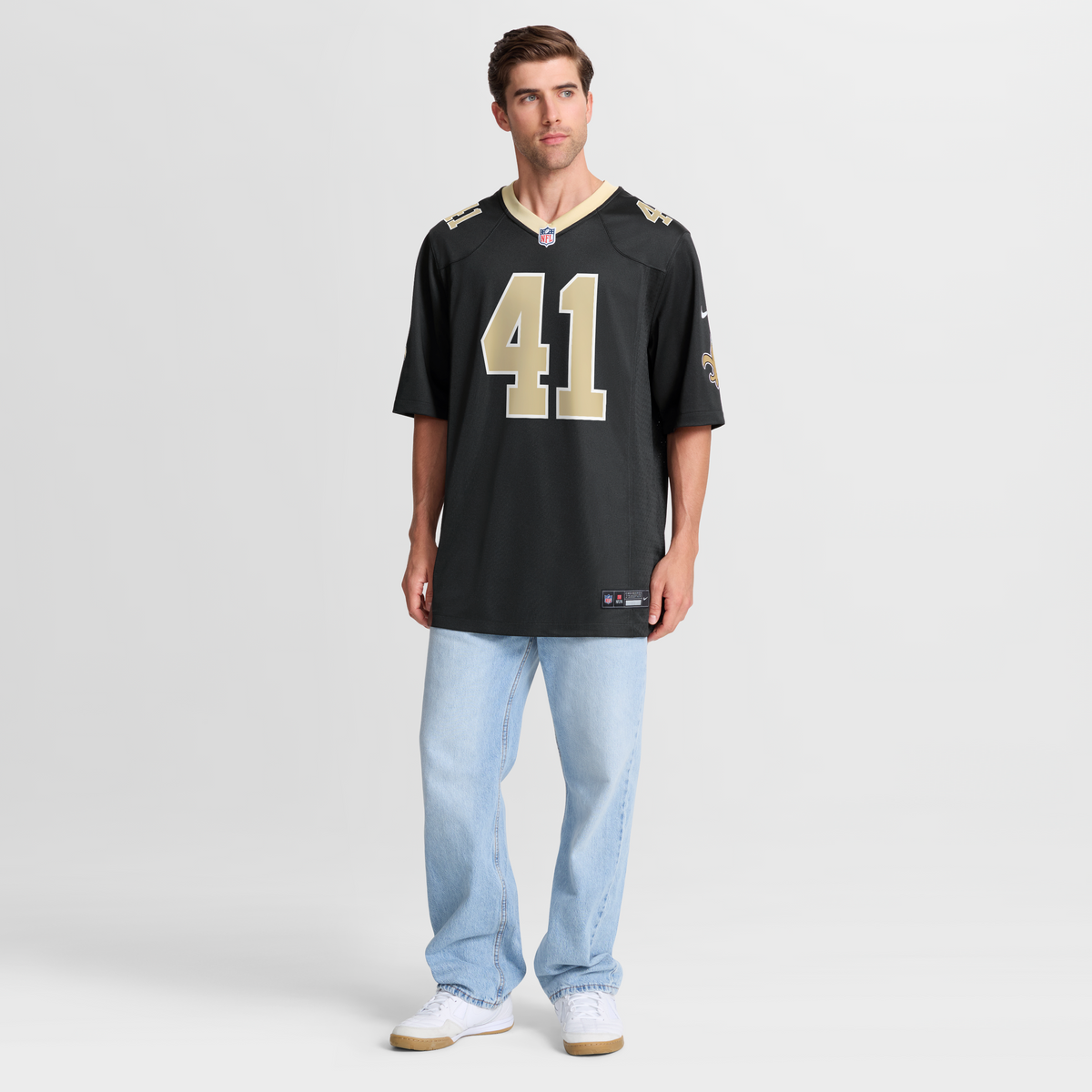 Men's New Orleans Saints Alvin Kamara Black Jersey