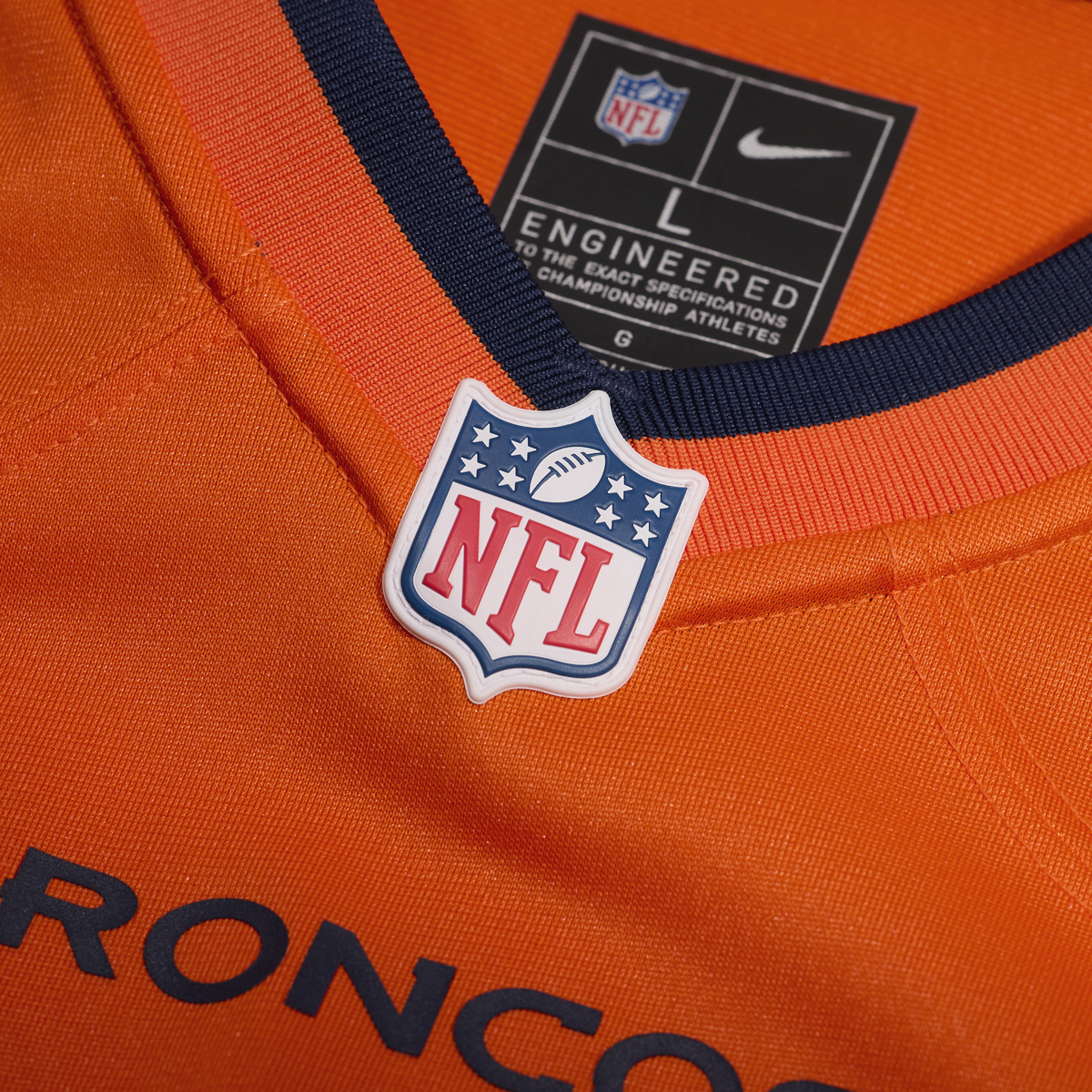 Men's Denver Broncos Evan Engram Orange Team Jersey