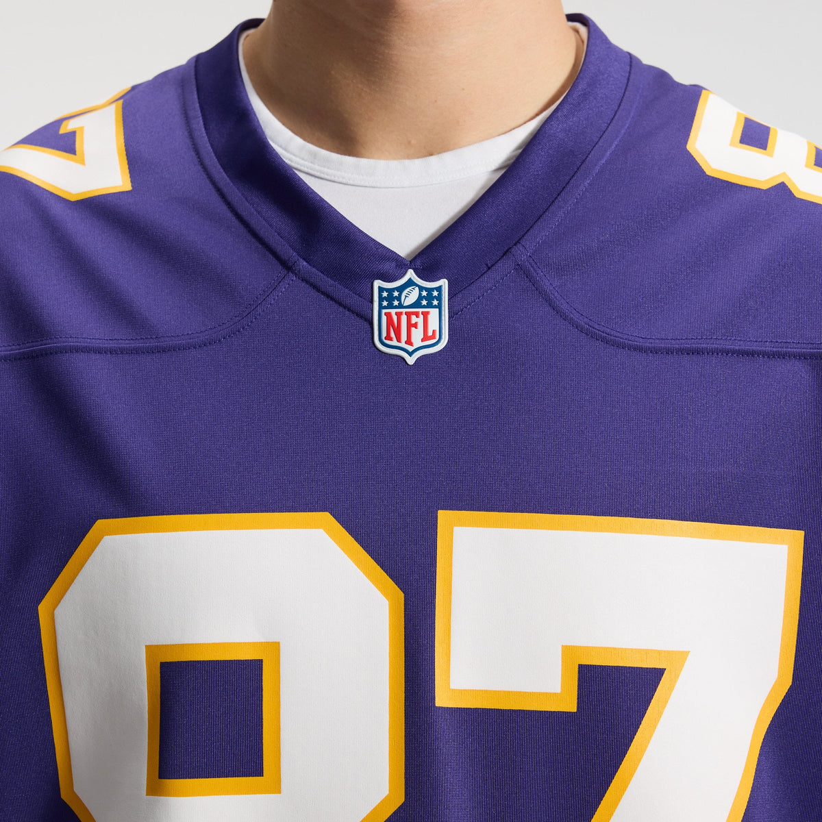 Men's Minnesota Vikings T J Hockenson Purple Classic Player Jersey