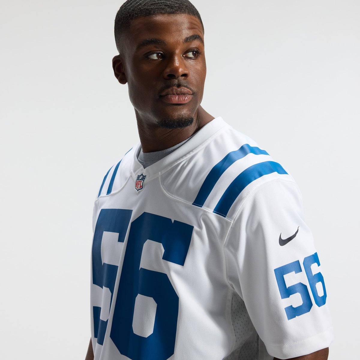Men's Indianapolis Colts Quenton Nelson White Game Player Jersey