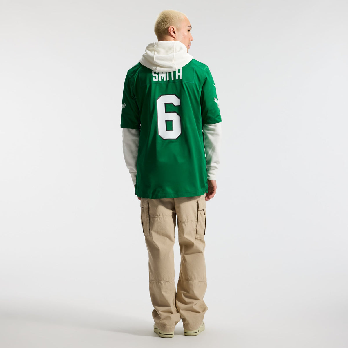 Men's Philadelphia Eagles DeVonta Smith Kelly Green Alternate Game Player Jersey