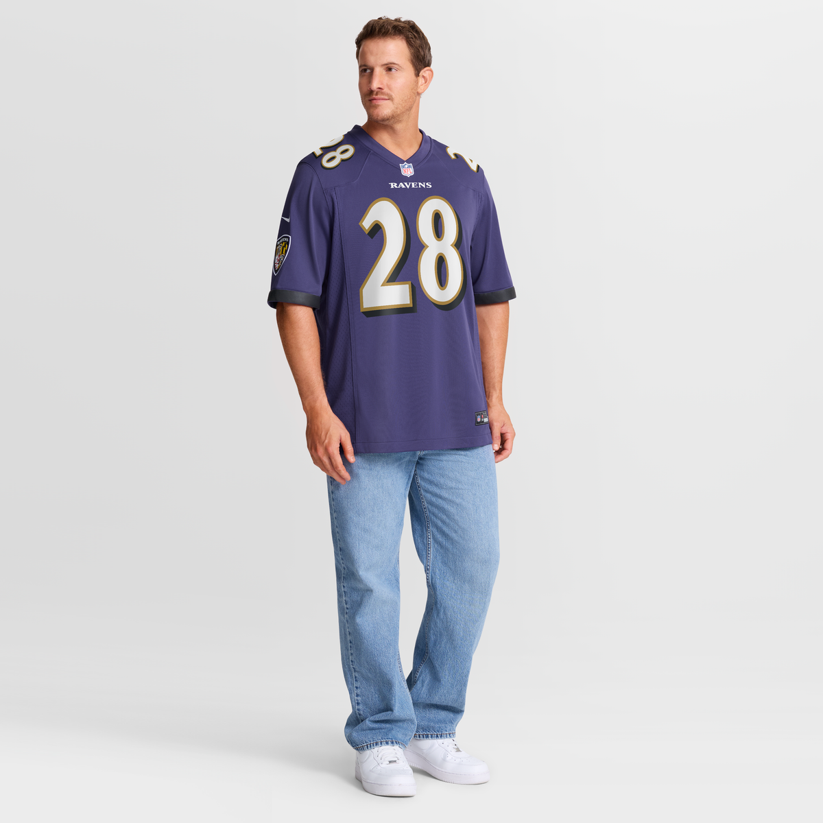 Men's Baltimore Ravens Taven Bryan Purple Team Jersey