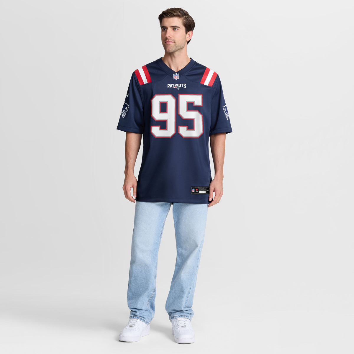 Men's New England Patriots Eric Gregory Navy Team Jersey