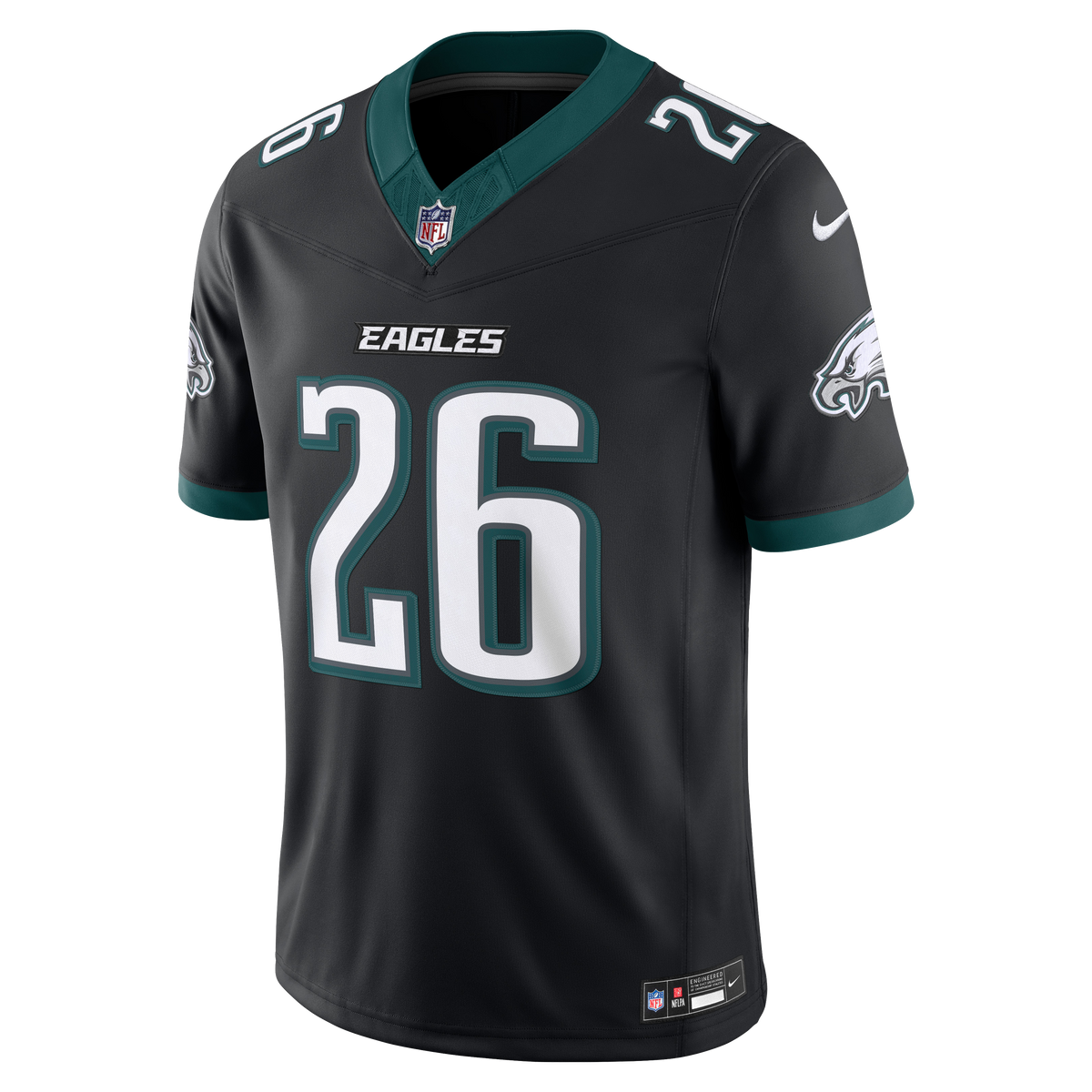 Men's Philadelphia Eagles Saquon Barkley Black Alternate Stitched Jersey