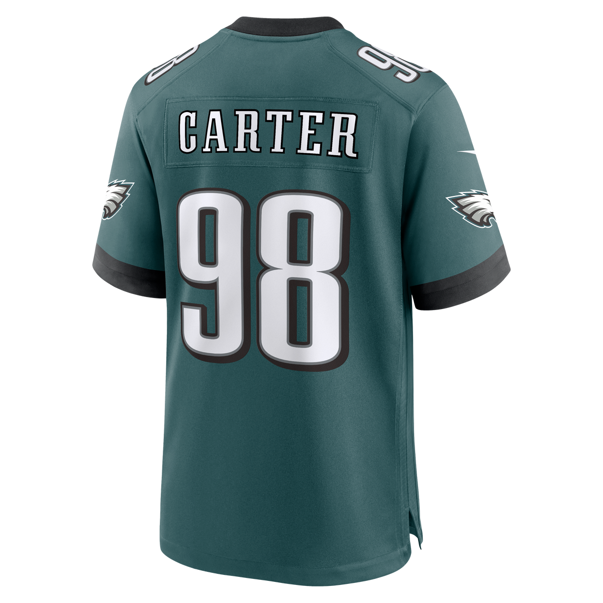 Men's Philadelphia Eagles Jalen Carter Midnight Green Team Jersey
