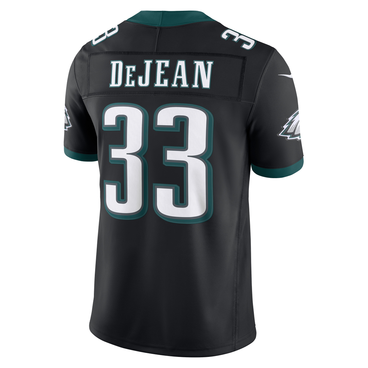 Men's Philadelphia Eagles Cooper DeJean Black Alternate Stitched Jersey