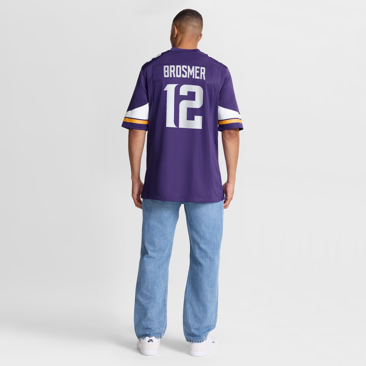 Men's Minnesota Vikings Max Brosmer Purple Team Jersey