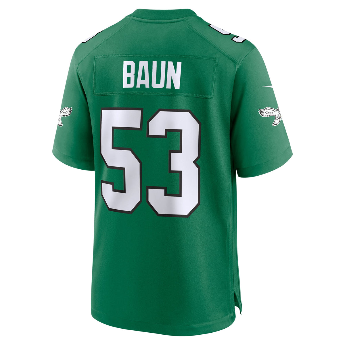 Men's Philadelphia Eagles Zack Baun Kelly Green Alternate Jersey