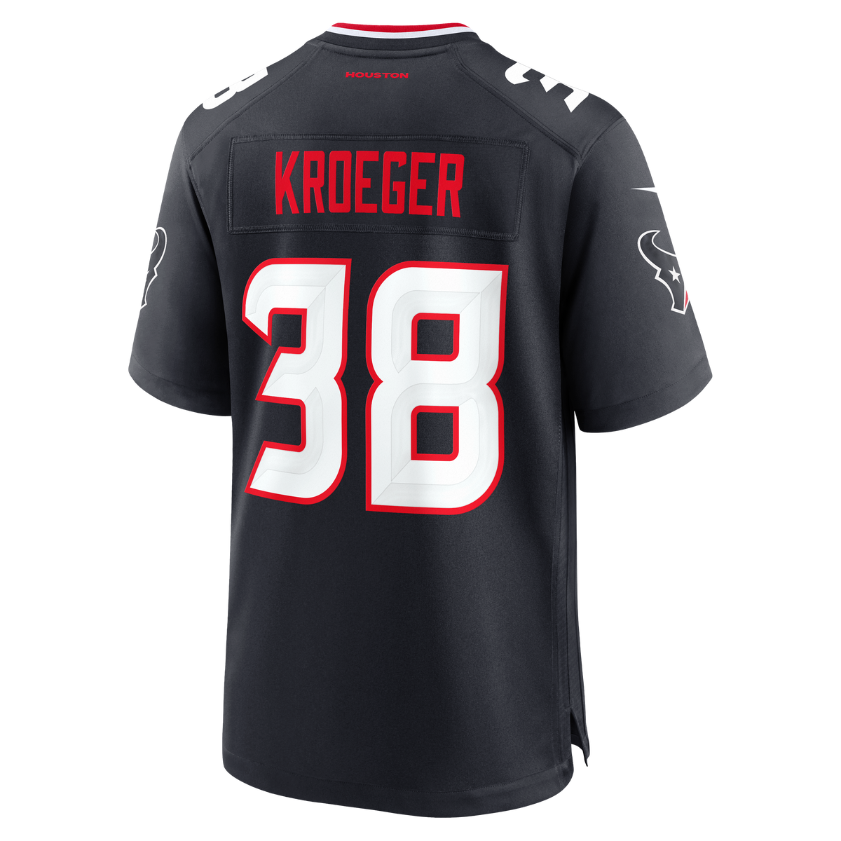 Men's Houston Texans Kai Kroeger Navy Team Jersey