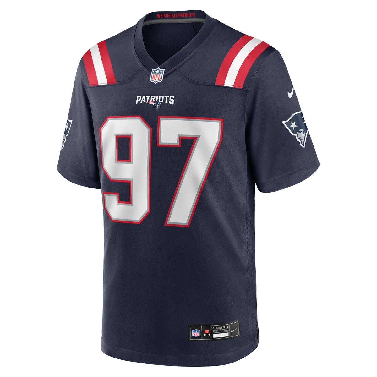 Men's New England Patriots Milton Williams Navy Game Player Jersey