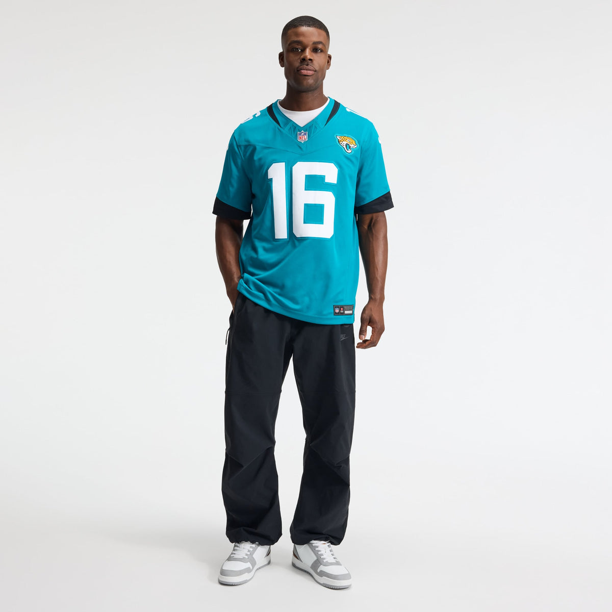 Men's Jacksonville Jaguars Trevor Lawrence Teal Team Stitched Jersey