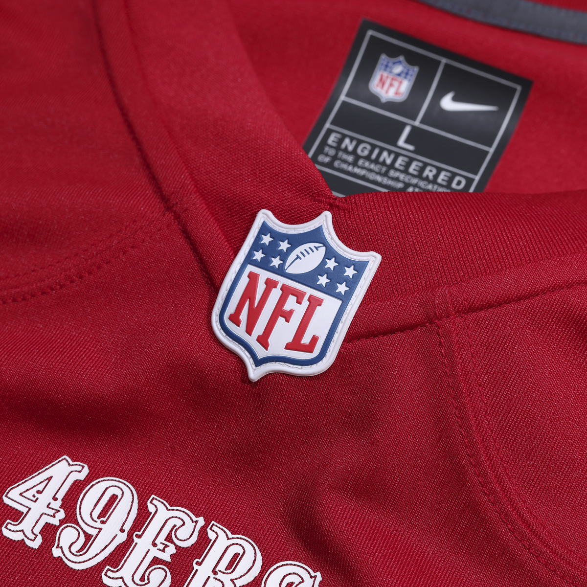 Men's San Francisco 49ers Jon Weeks Scarlet Team Jersey