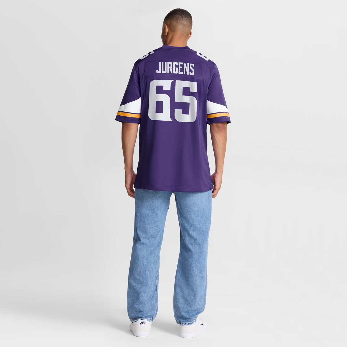 Men's Minnesota Vikings Michael Jurgens Purple Jersey