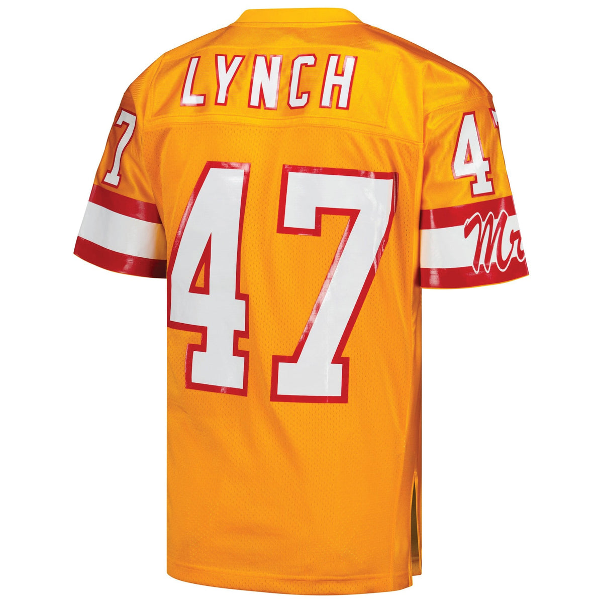 Men's Tampa Bay Buccaneers 1993 John Lynch Orange Throwback Retired Player Jersey