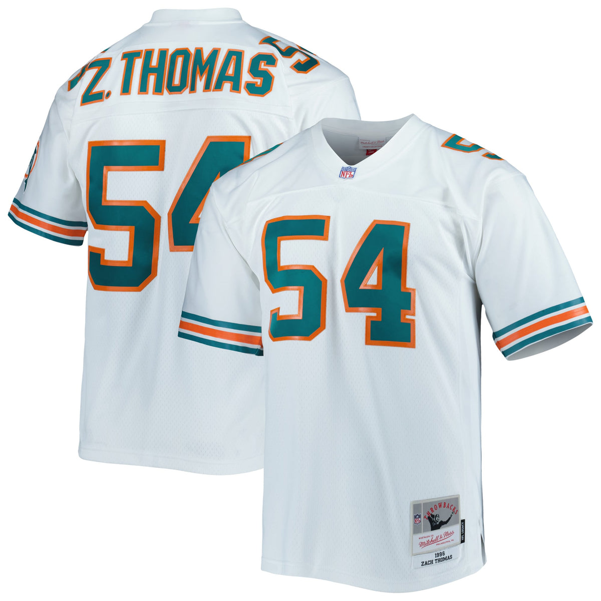 Men's Miami Dolphins Zach Thomas Aqua Legacy Replica Jersey