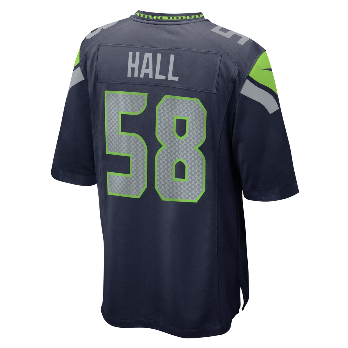 Men's Seattle Seahawks Derick Hall College Navy Jersey