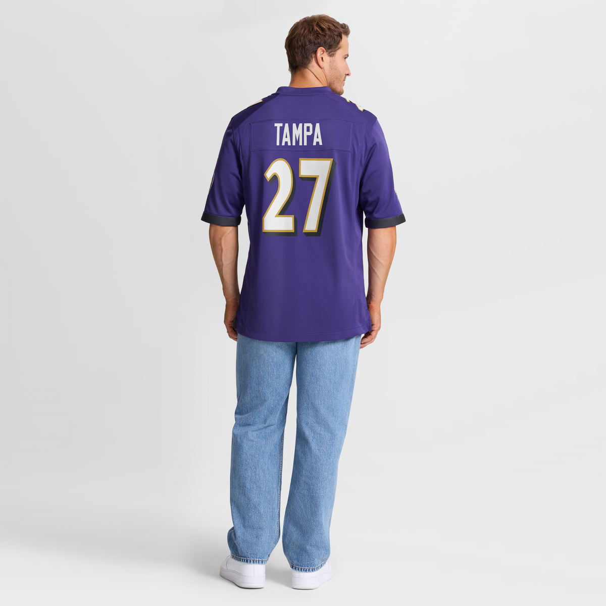 Men's Baltimore Ravens T J Tampa Purple Team Jersey