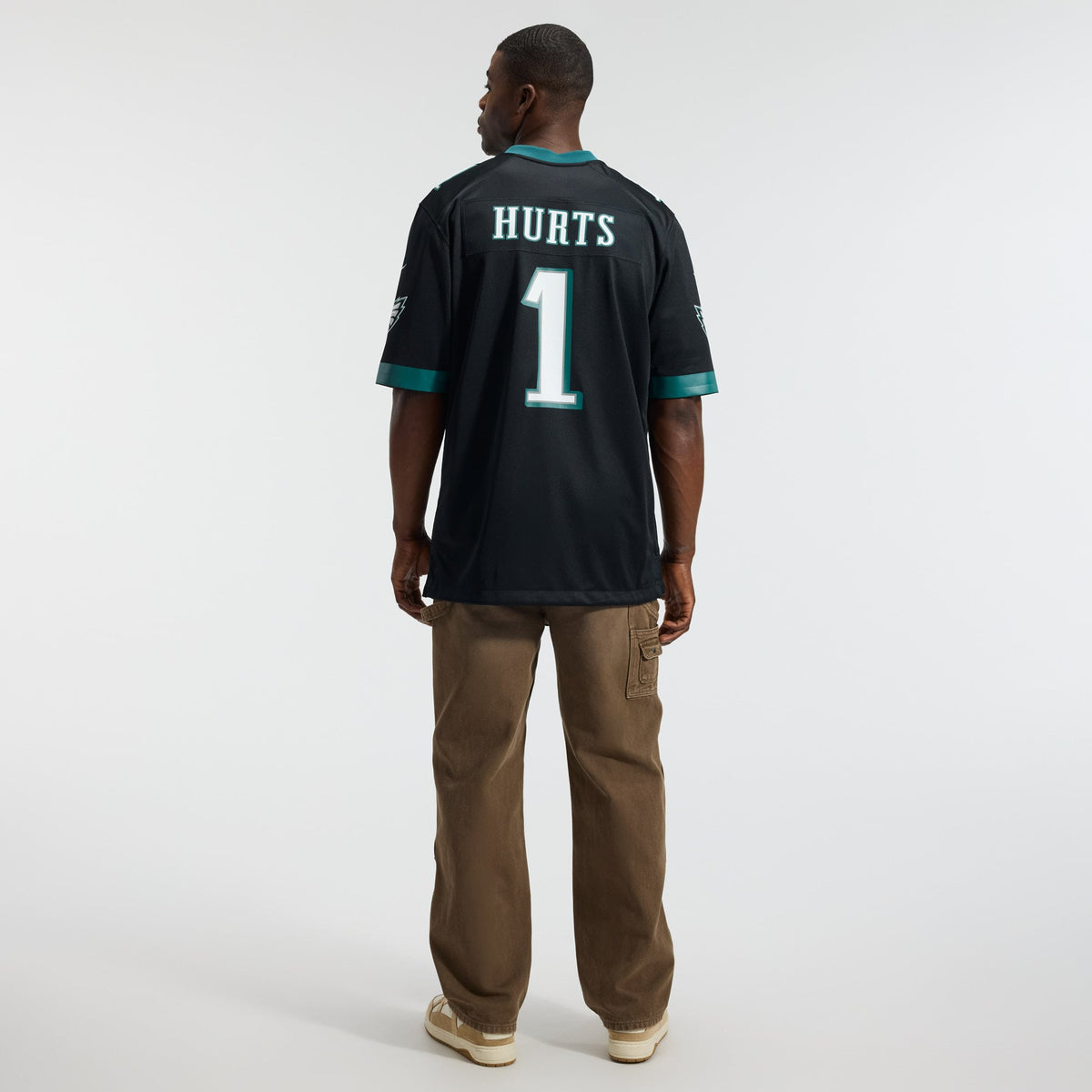 Men's Philadelphia Eagles Jalen Hurts Black Alternate Jersey