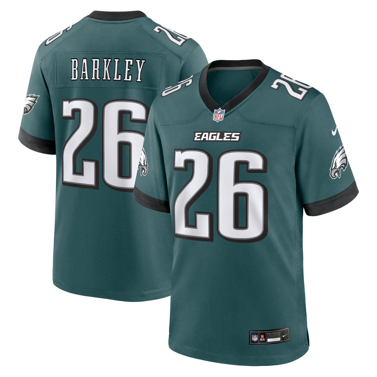 Men's Philadelphia Eagles Saquon Barkley Black Alternate Jersey