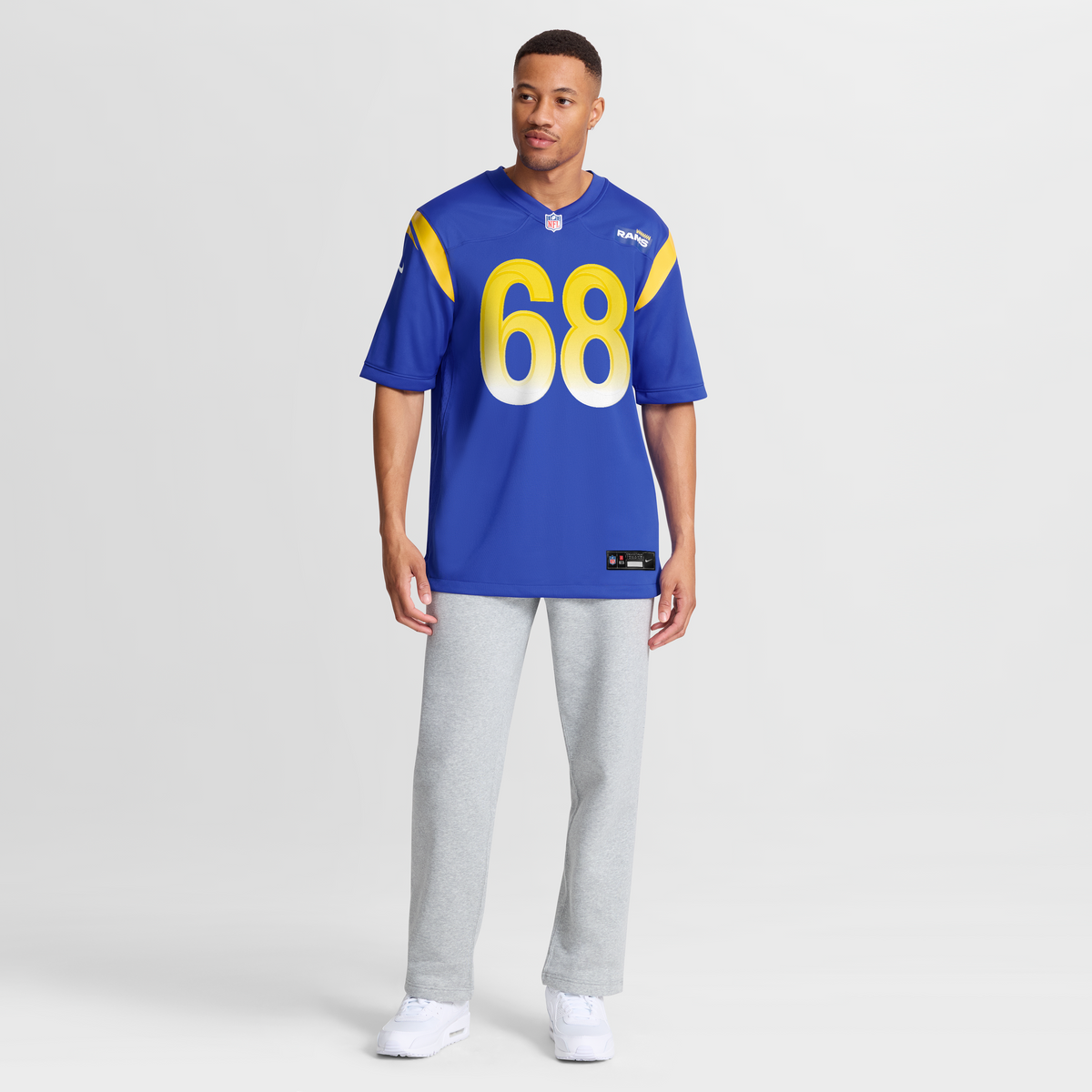 Men's Los Angeles Rams David Quessenberry Royal Team Jersey