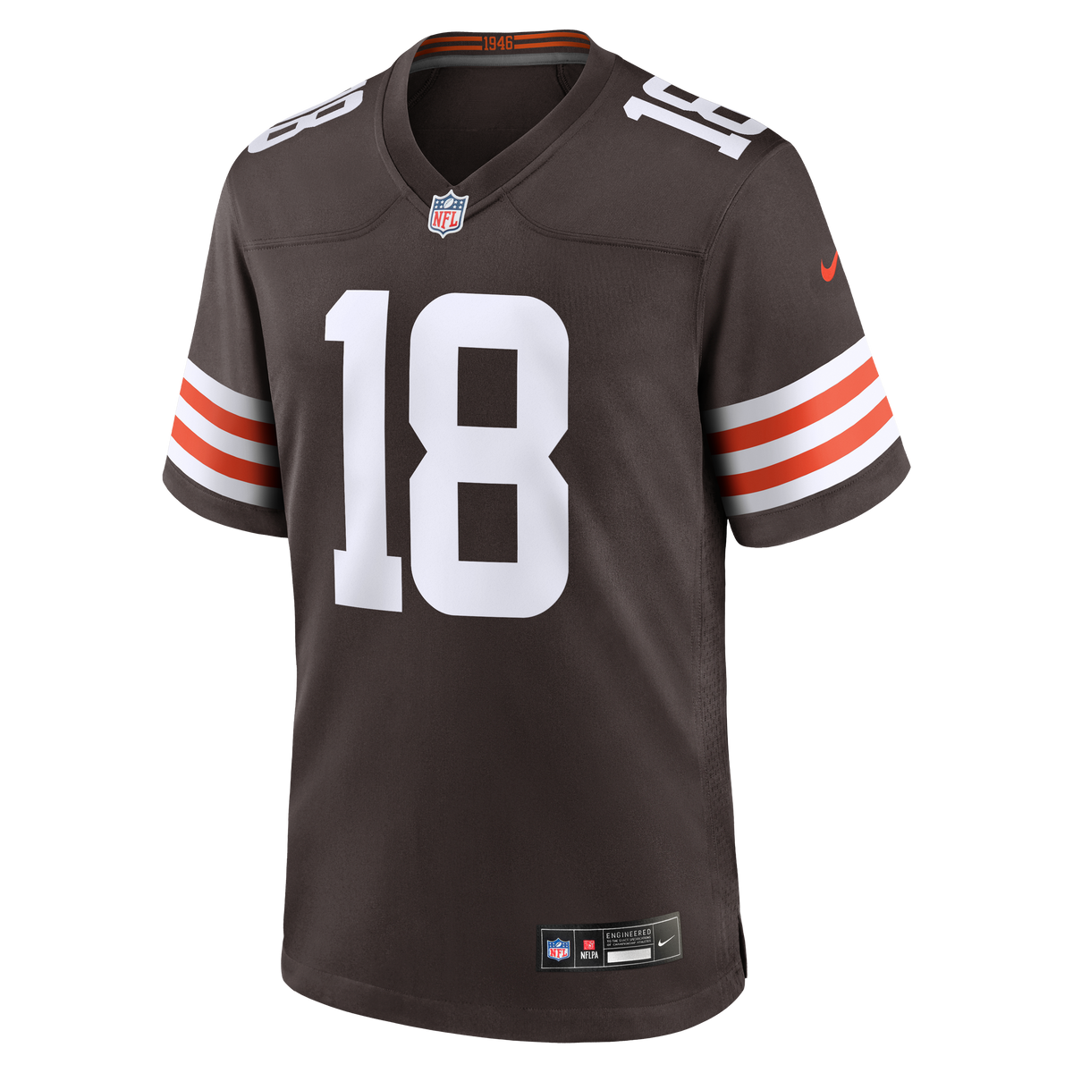 Men's Cleveland Browns David Bell Brown Jersey