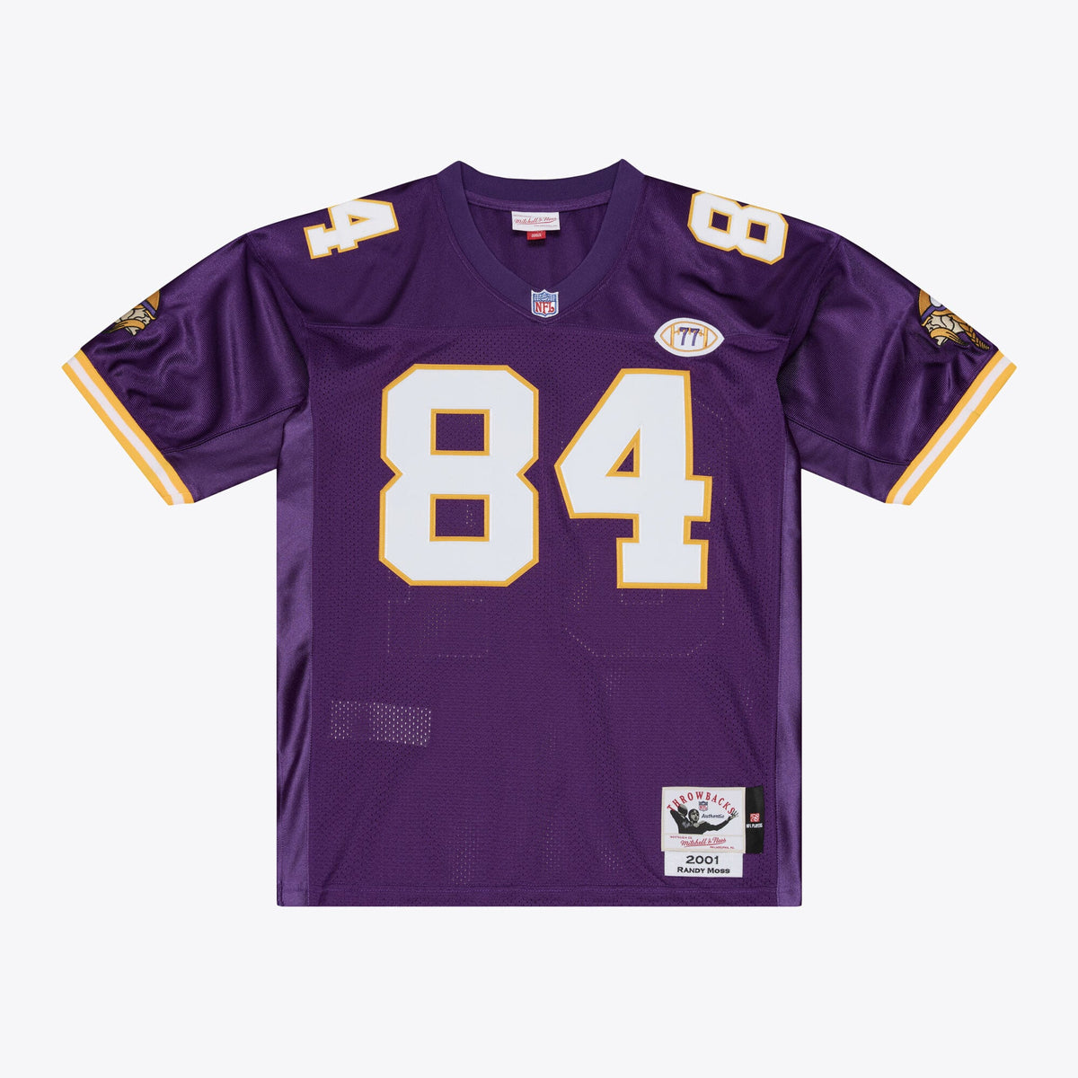 Men's Minnesota Vikings Randy Moss Purple 2001 Throwback Jersey
