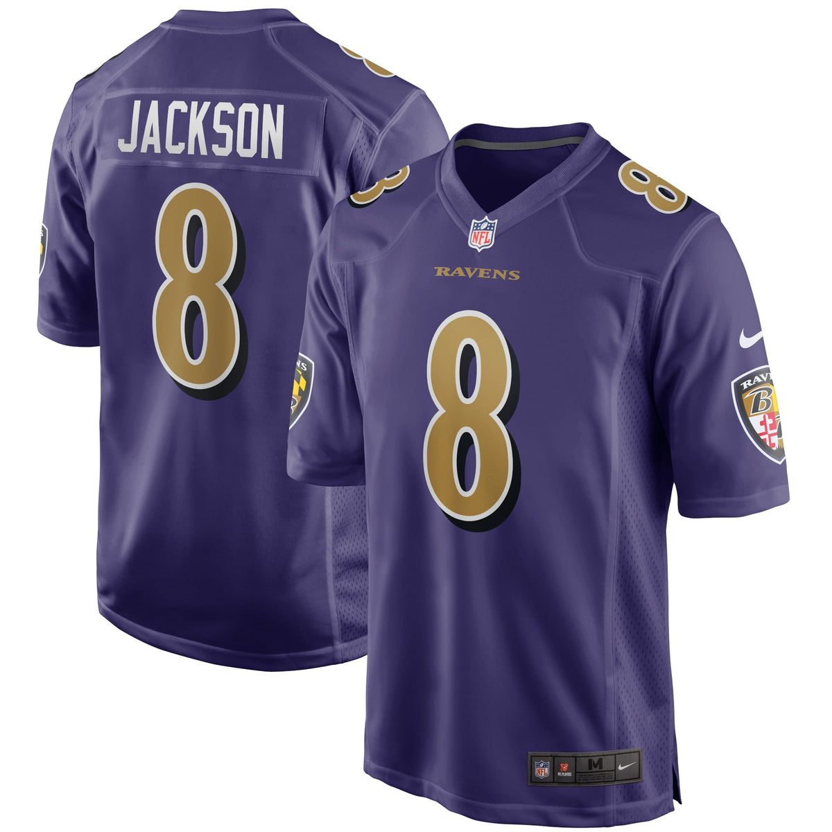 Men's Baltimore Ravens Lamar Jackson Black Alternate Jersey