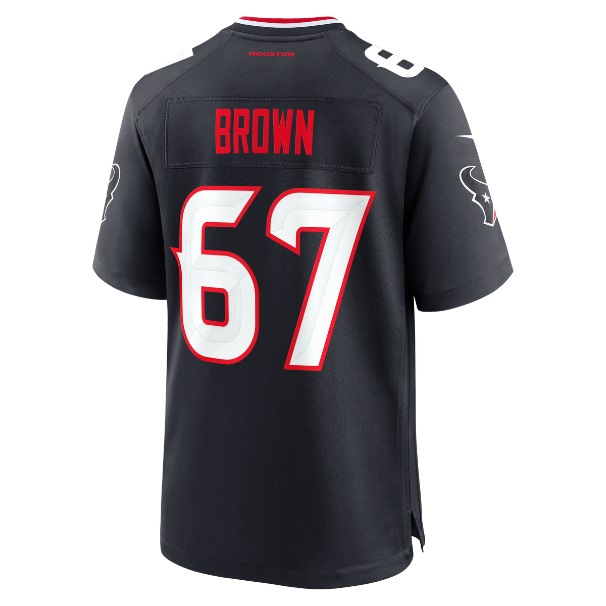 Men's Houston Texans Evan Brown Navy Team Jersey