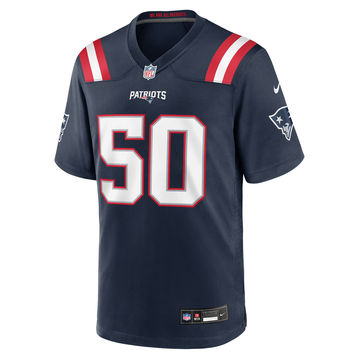Men's New England Patriots Mike Vrabel Navy Game Retired Player Jersey