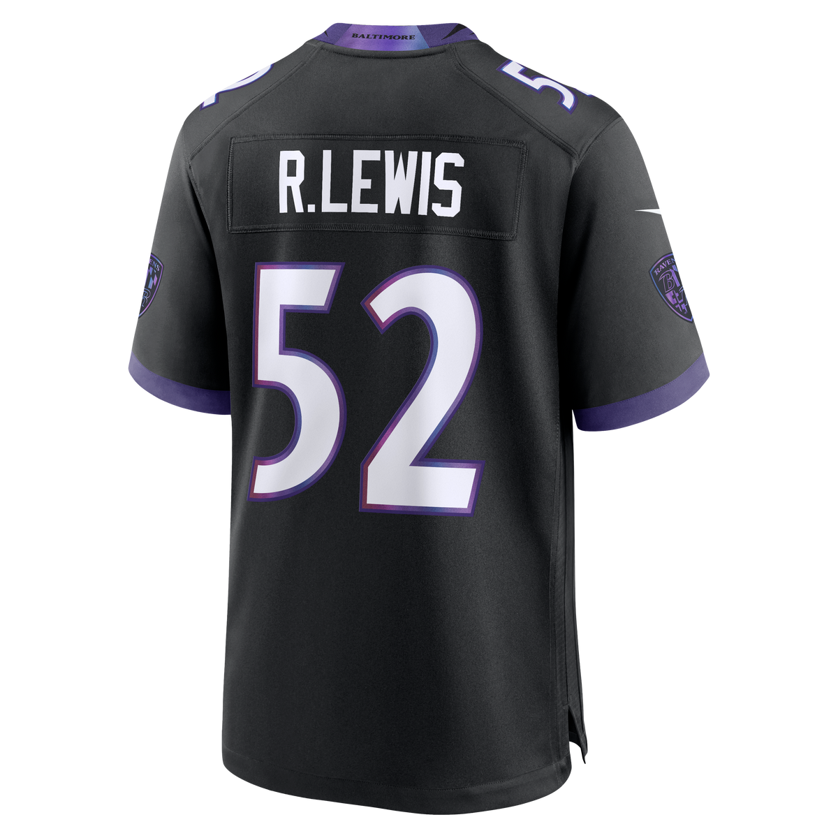 Men's Baltimore Ravens Ray Lewis Black Alternate Retired Player Jersey