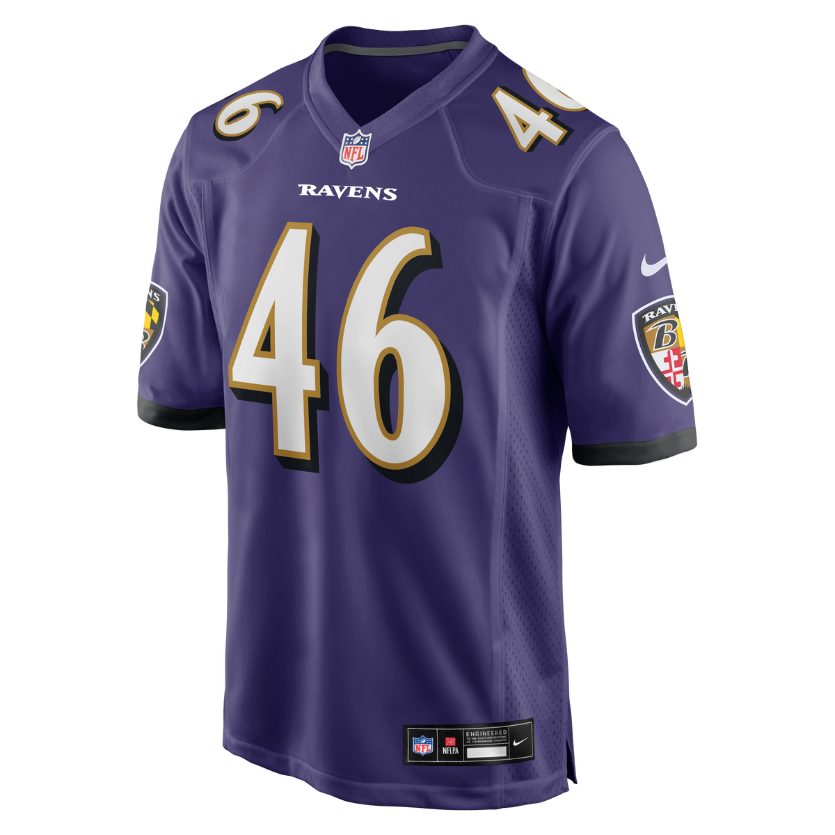 Men's Baltimore Ravens Nick Moore Purple Jersey