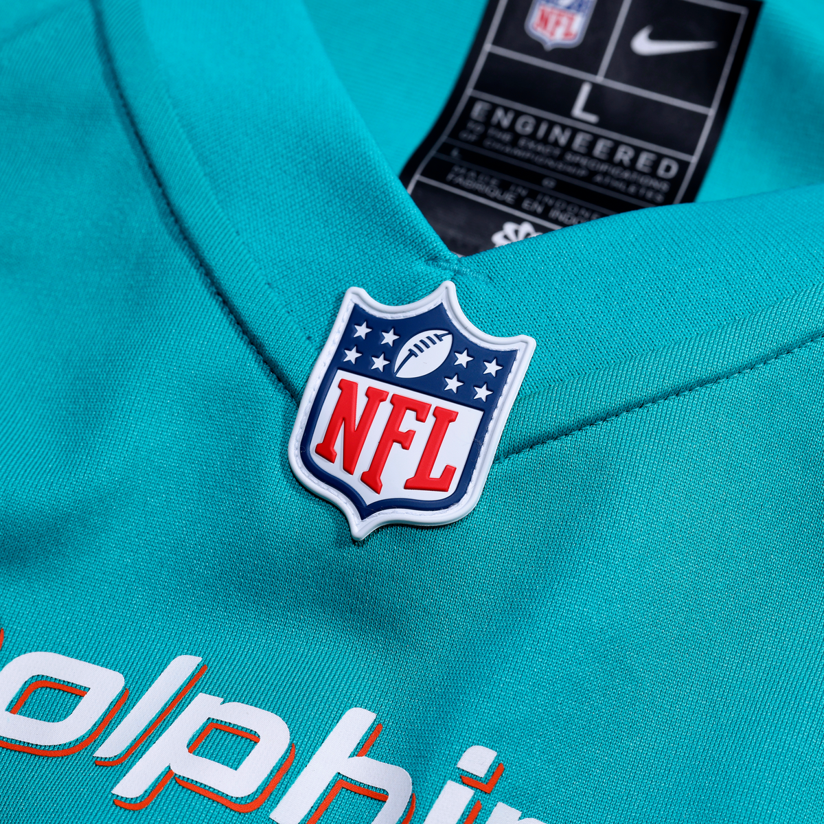 Men's Miami Dolphins Kion Smith Aqua Jersey
