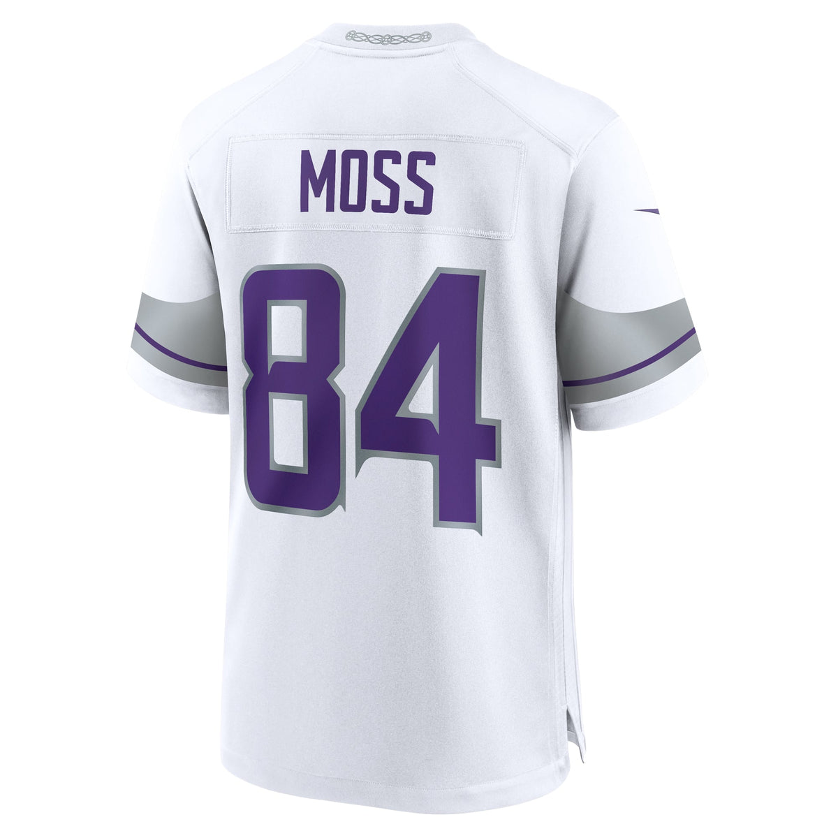 Men's Minnesota Vikings Randy Moss White Alternate Retired Player Jersey