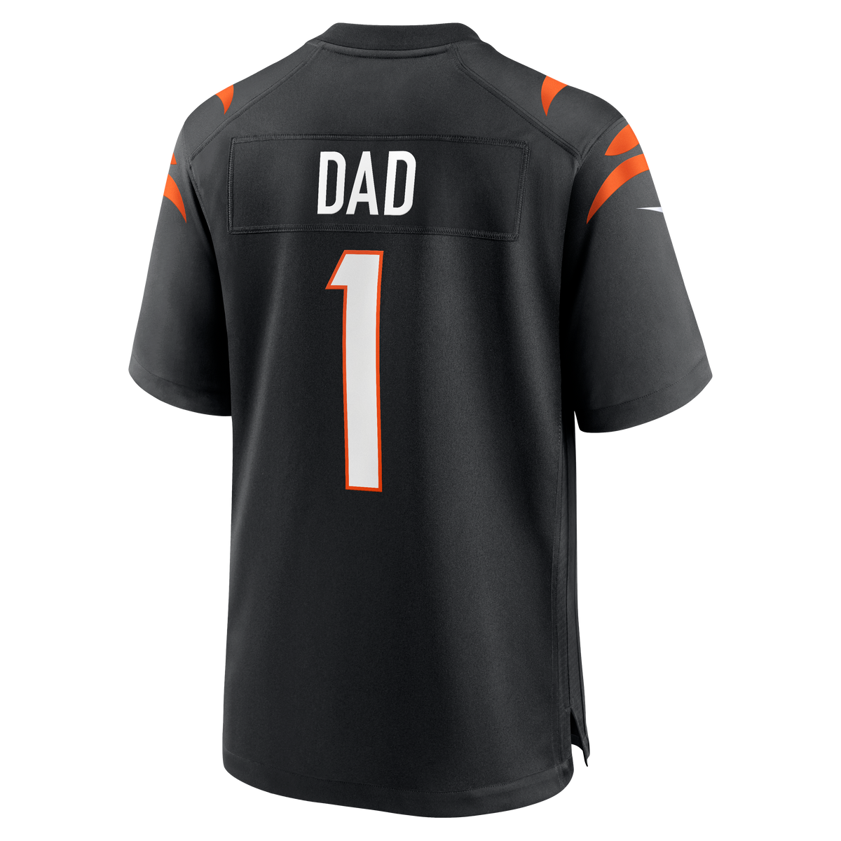 Men's Cincinnati Bengals Number 1 Dad Black Jersey